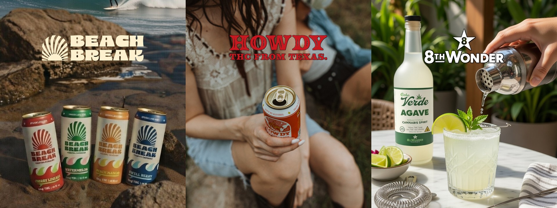 Bayou City Hemp Co. brands - Beach Break, Howdy, 8th Wonder
